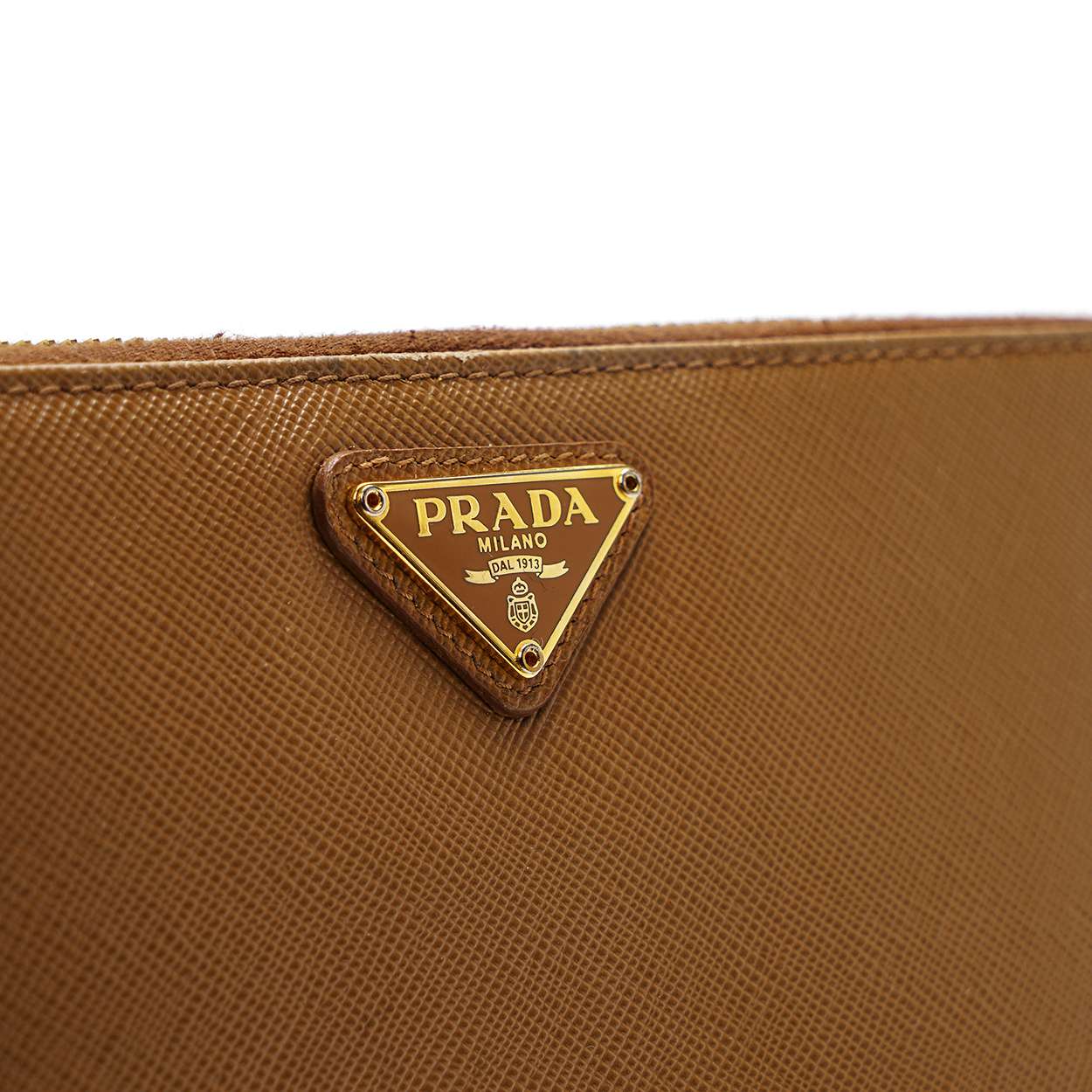 Prada - Tabac Saffiano Leather Long Large Wallet